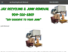 Tablet Screenshot of jaxrecyclingandjunk.com